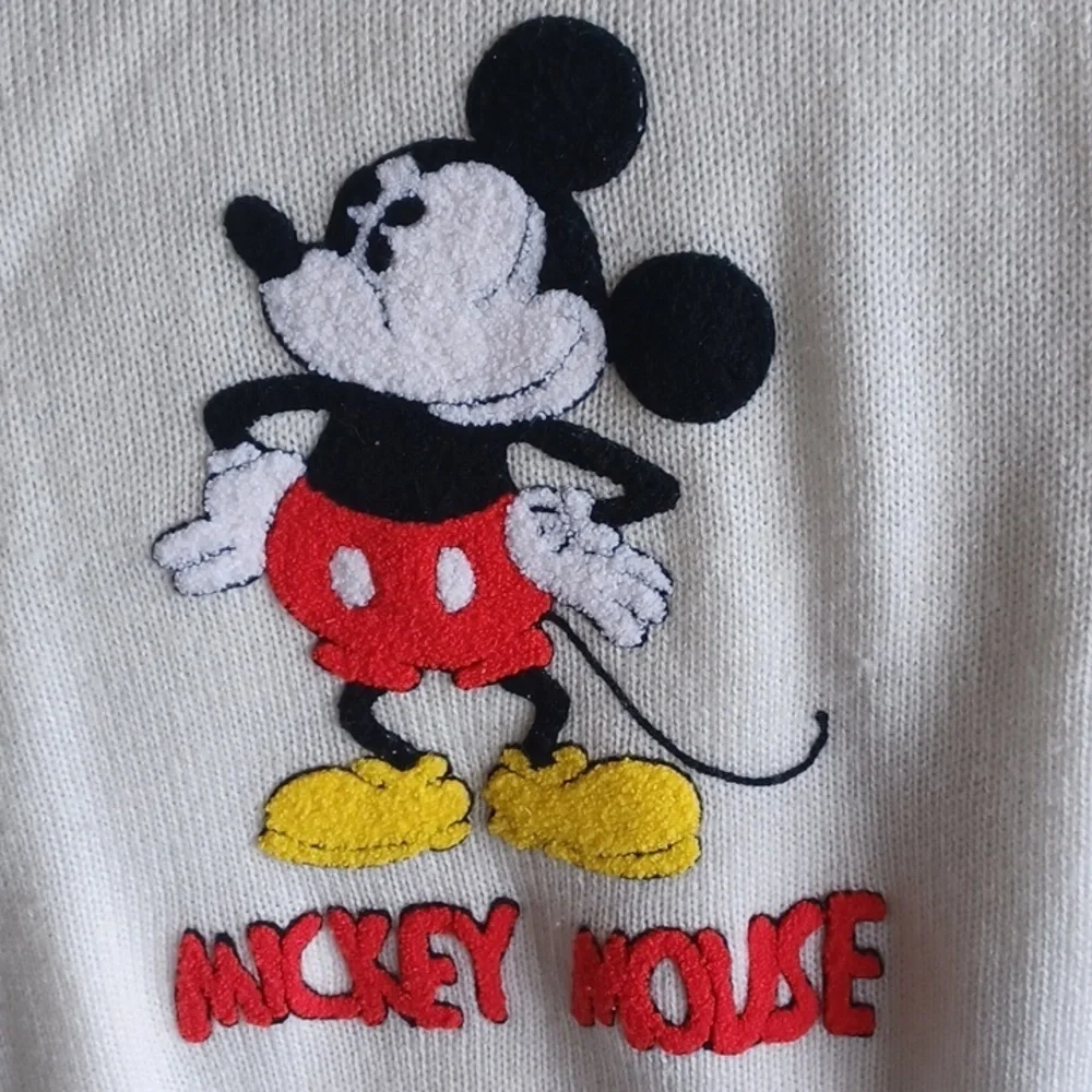 Mickey Mouse Disney Character Fashions Sweater Acrylic Men's XL Vintage